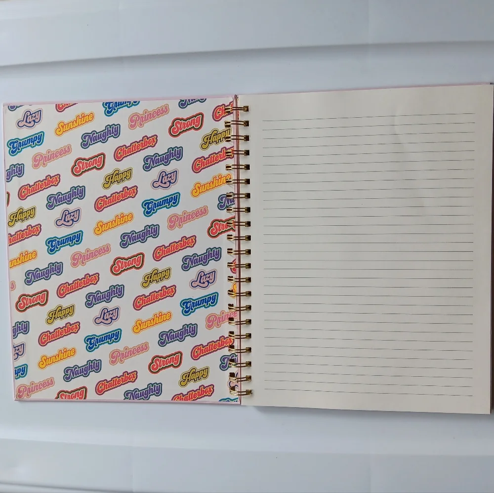 NEW Mr. Men Little Miss Spiral Bound Notebook 160 Lined Pages 8.5